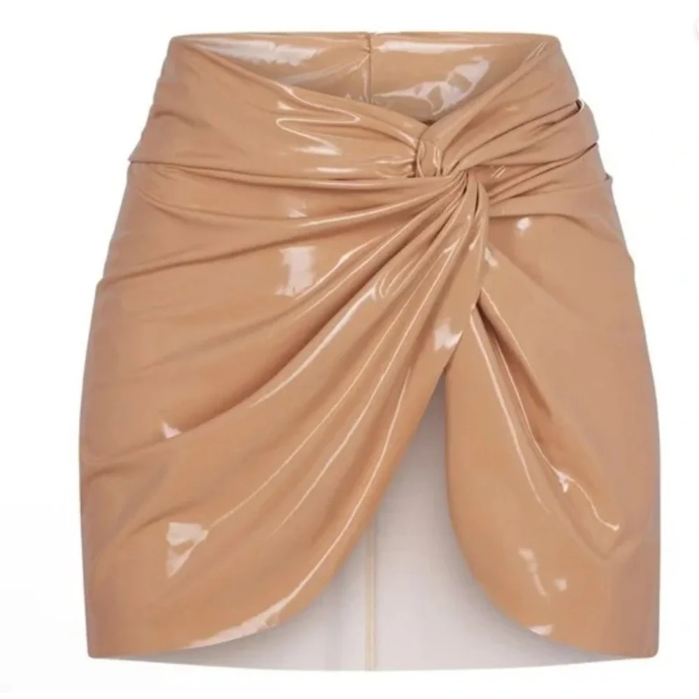 Skims Textured Bikini Story Sarong Mini Skirt Ochre CU-SAR-3198, Small